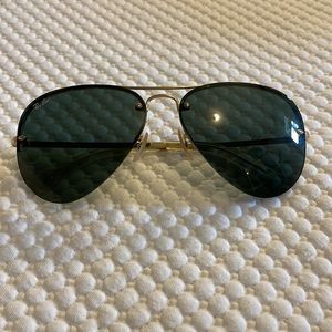 Ray Ban Rimless Aviator Sunglasses